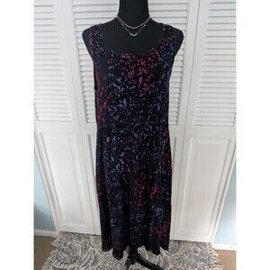 Greater Good Sundress Womens S/M Free Size Purple Pink Tie Dye Beads Boho Hippie